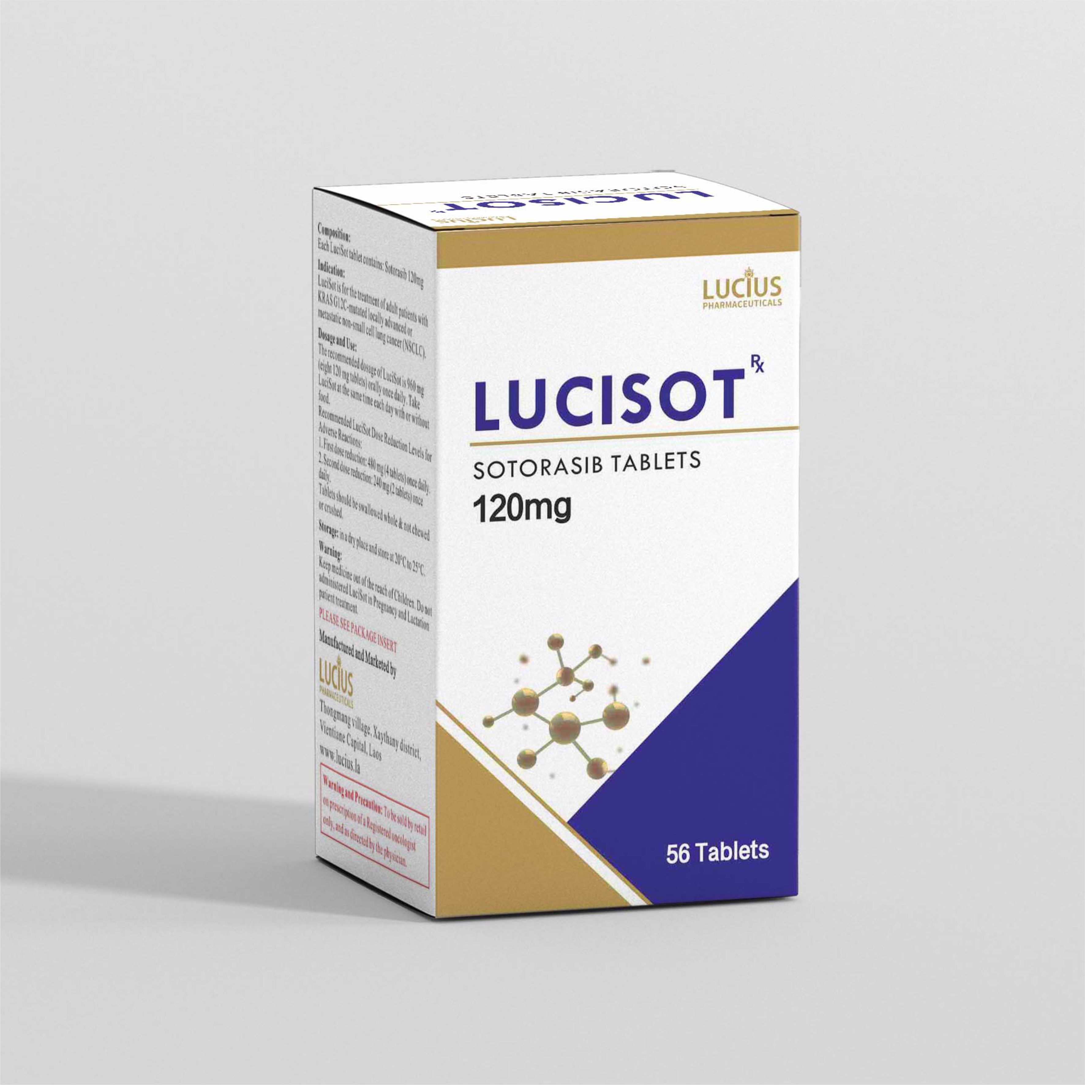 索托拉西布（AMG510）LuciSot Sotorasib LUMAKRAS 安进510 20mg*56片
